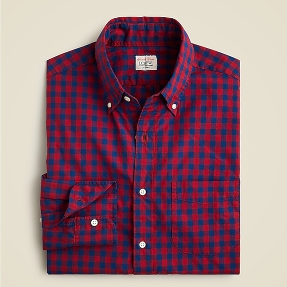 J crew classic fit Secret Wash cotton poplin shirt - Picture 4 of 5